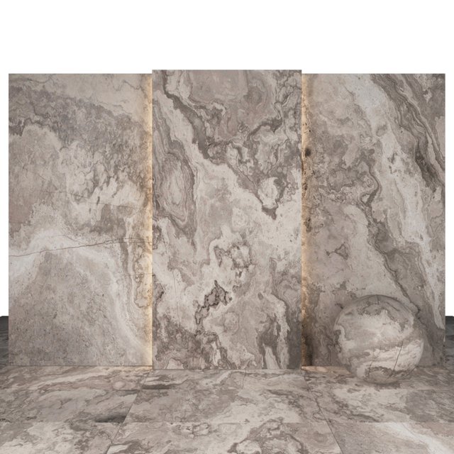 White bamboo marble