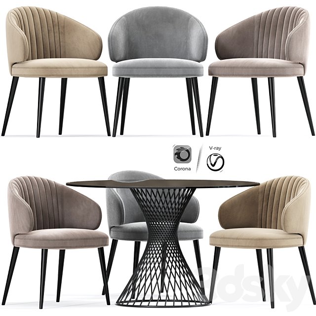 Strip Modrest Carlton Dining Chair Table