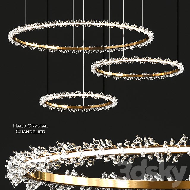 Halo Crystal Chandelier by Manooi