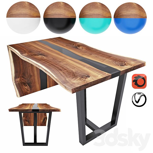 Slab table - river number 2