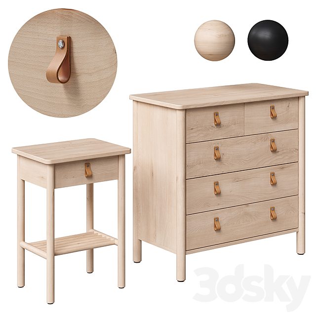 BJÖRKSNÄS / BJORKSNAS Cabinet and chest of drawers IKEA