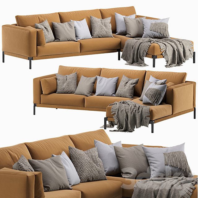 Flexform Romeo Chaise Longue Sofa