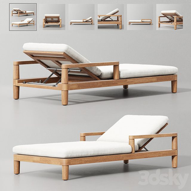 Miramar Teak Chaise
