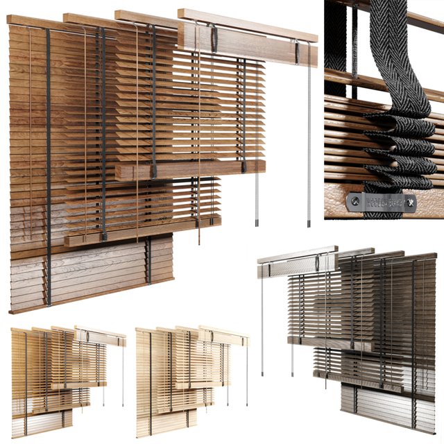 Wooden Blind 02 150cm