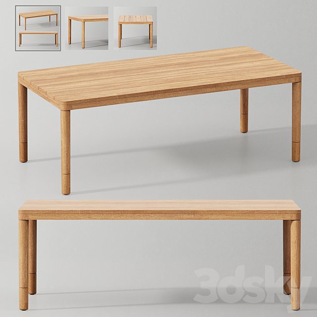 MIRAMAR TEAK DINING TABLE