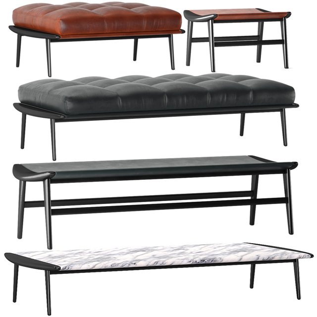 bench pouf minotti Fynn Gam Fratesi