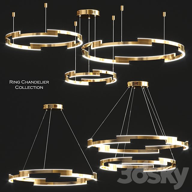 Ring chandelier collection
