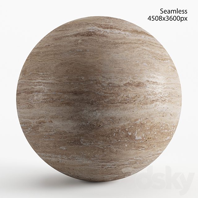 Seamless texture of beige travertine