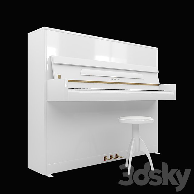 Piano PETROF P 118 S1, Piano chair Discacciati