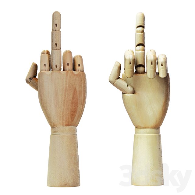 Figurine Fuck Wood Hand