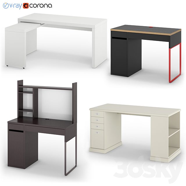 Set of desks IKEA set 2