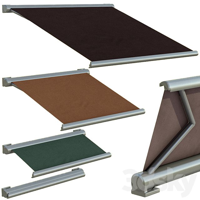 Sliding outdoor awning sun canopy