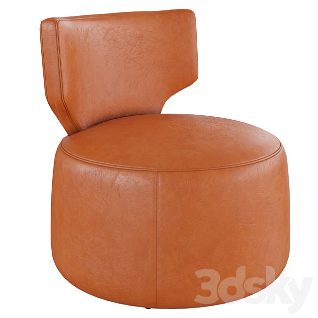 Homary-Green Cute Chair Upholstered Accent Chair Swivel Chair