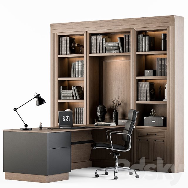 Office Furniture - T-Desk Manager Set 28