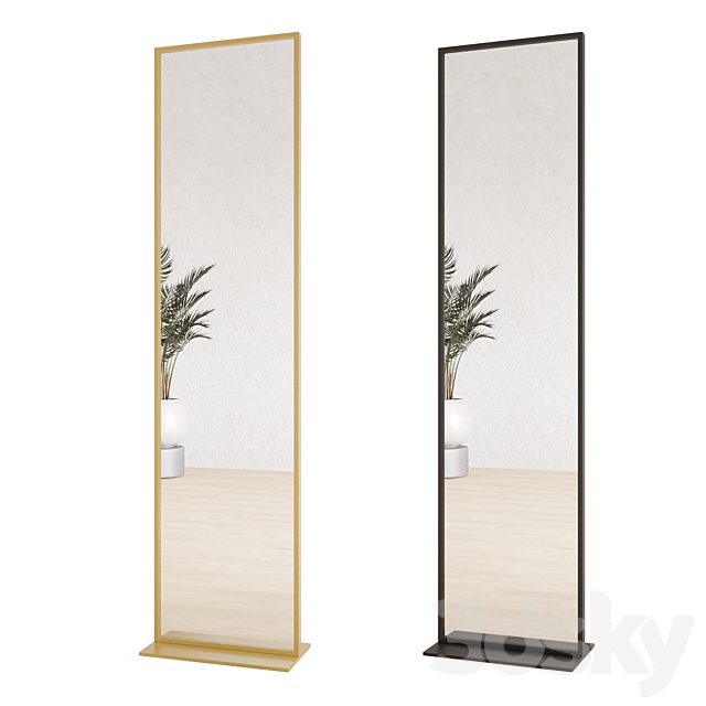 Floor mirror rectangular