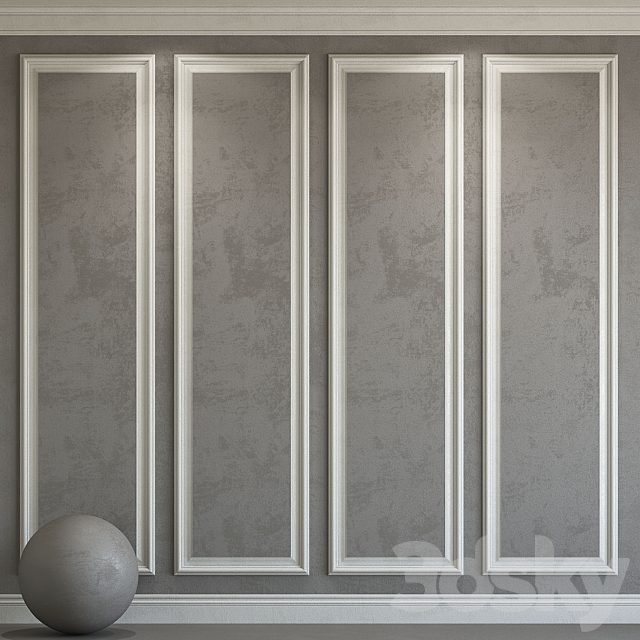 Decorative plaster with molding 201