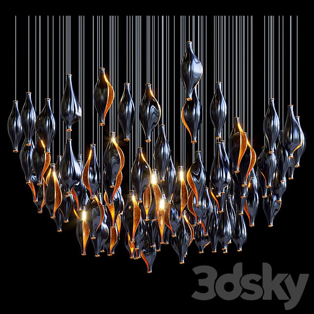 Lighting composition — bud, waterfall, Vargov®Design - LC0043
