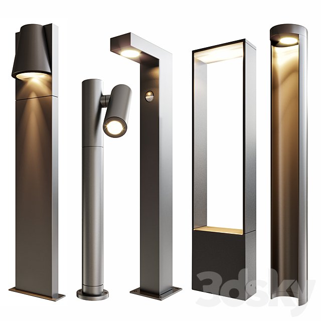 Lucide bollard lights