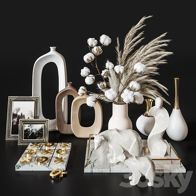 Decoration Set 34 Cotton pampas