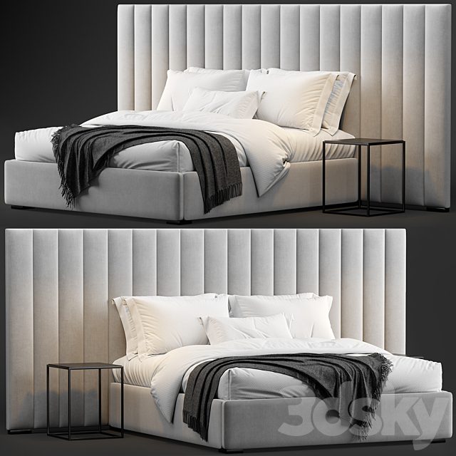 RH Modena Vertical Channel Extended Platform Bed 2