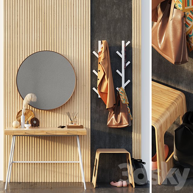 Furniture composition in the hallway. IKEA