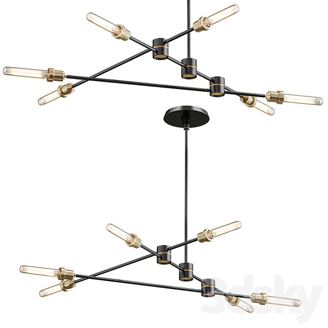 Linear chandelier