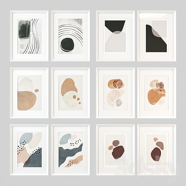 Pair of abstract posters set