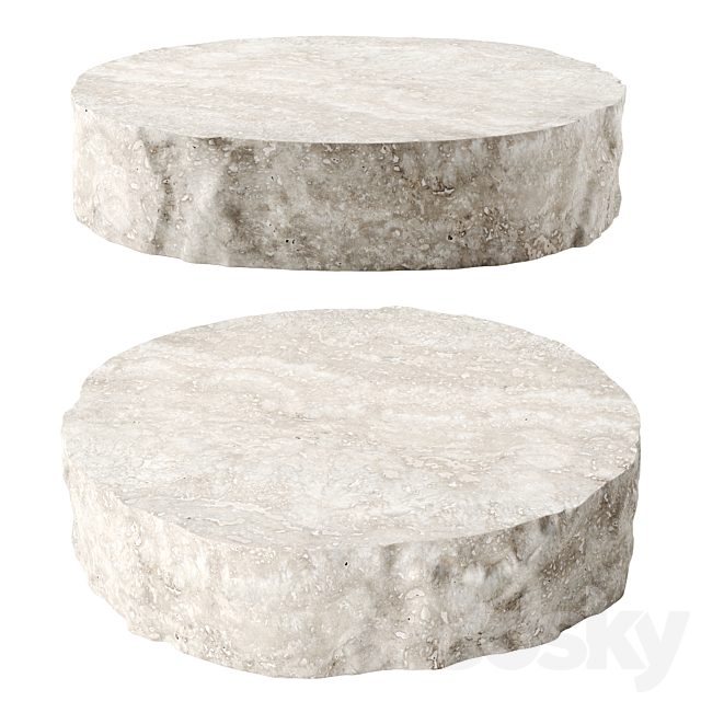 Rock round coffee table