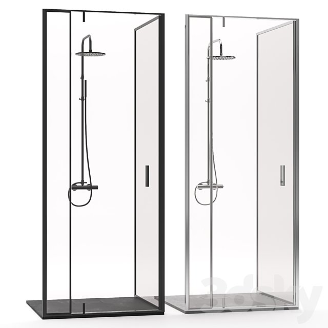Shower cabin with shower system from Carlo Frattini