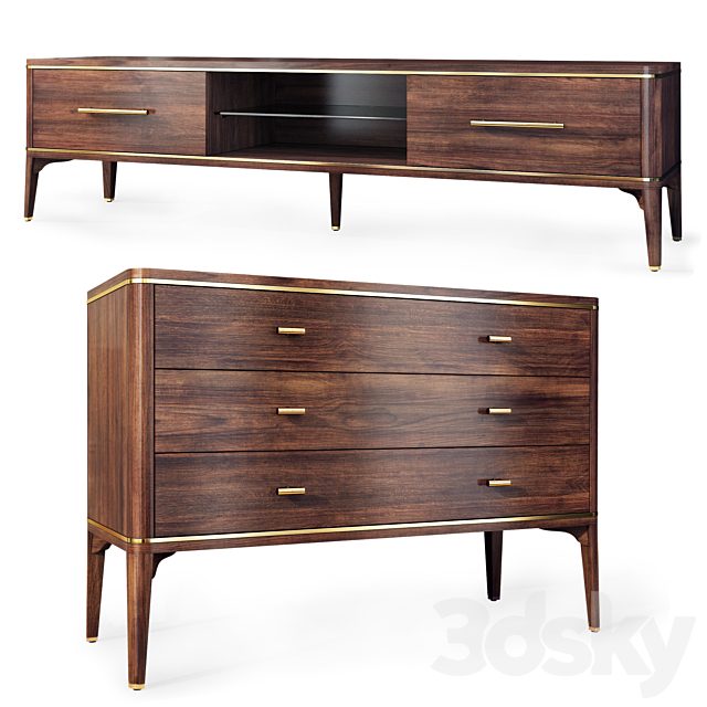 Chest of drawers and TV stand Raum. Dresser, tvstand by Enza Home