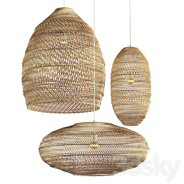 Aliexpress rattan chandelier set