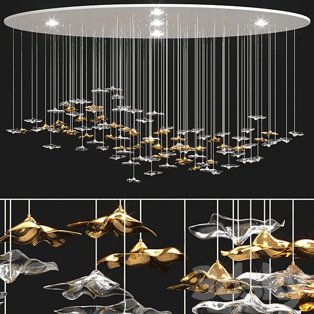 Sand and Sea hanging chandelier