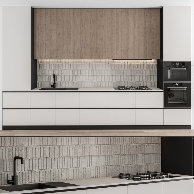 Kitchen Modern - White and Wood 55