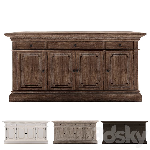 Restoration Hardware St James Panel 65 Media Console