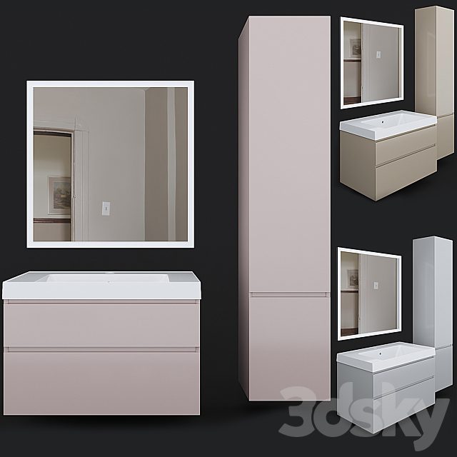 Cabinet with sink CUBO 80 Kerama Marazzi
