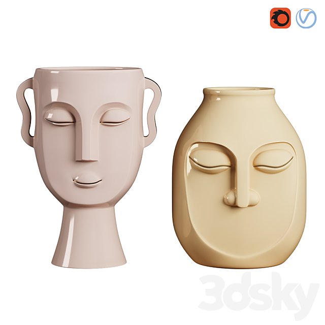 Face Vases, Set 1