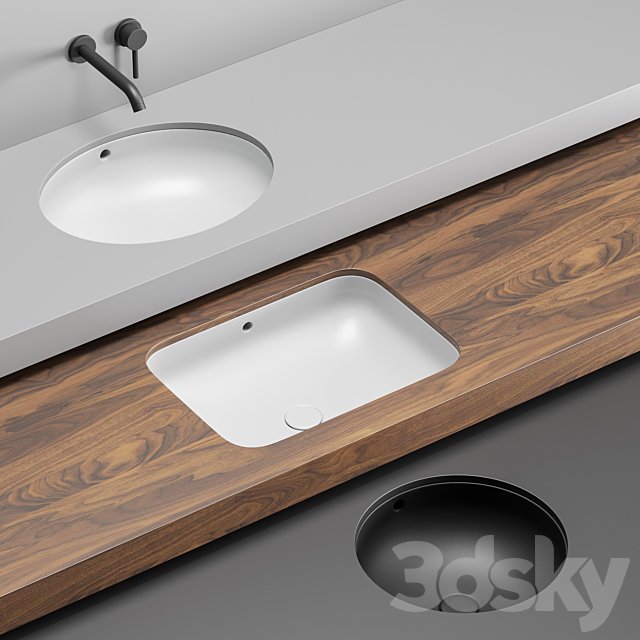 Cielo Undercounter Washbasin Set