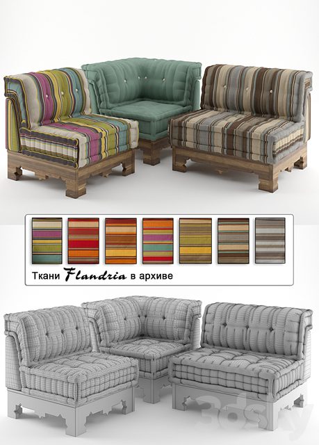 Roche Bobois Corner + Flandria