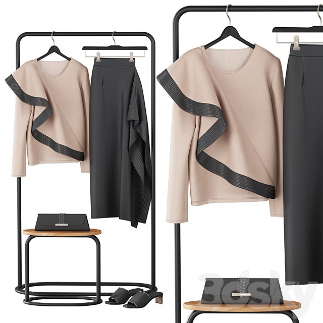Givenchy Bluse and Skirt Set