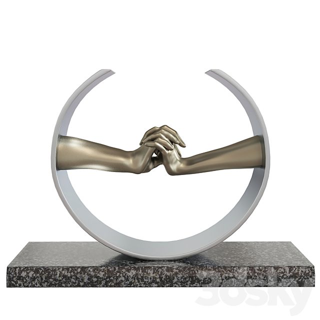 Lorenzo Quinn Sculpture During Love
