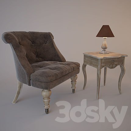 Armchair plus prikrovatnіy table artichoke