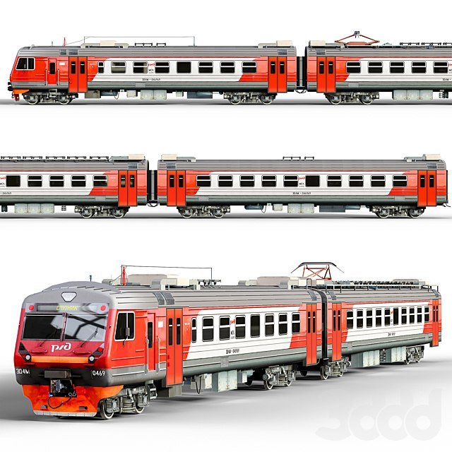 #экстерьер #транспорт ED4M 2012-16 - RZD (low poly)