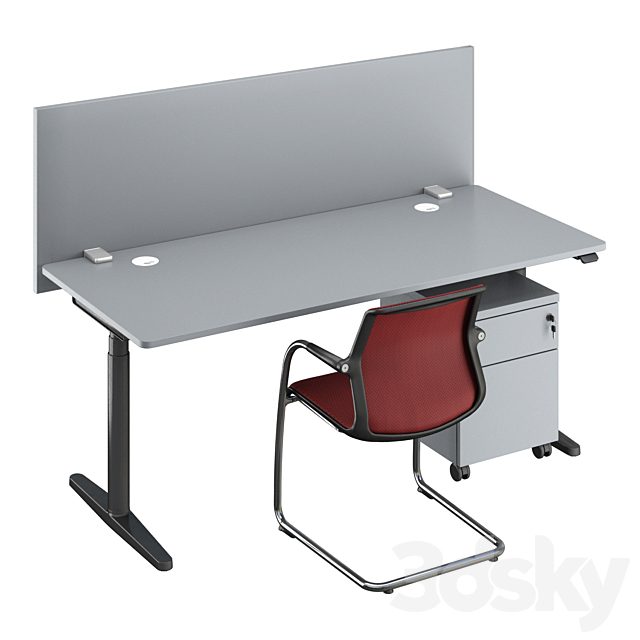 Vitra Tyde Workstations & Vitra Unix Chair