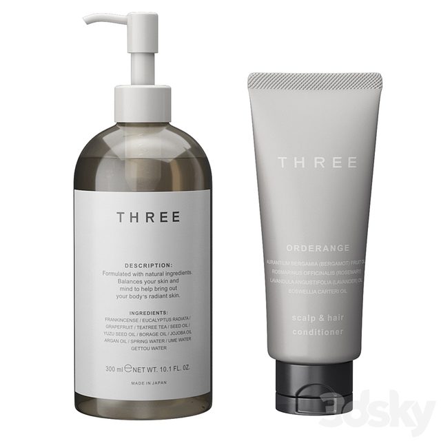 Three bathroom accessories