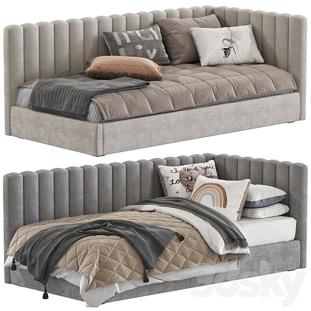 Avalon Upholstered Corner Bed