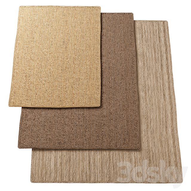 Natural Lengthwise Braided Jute Rug