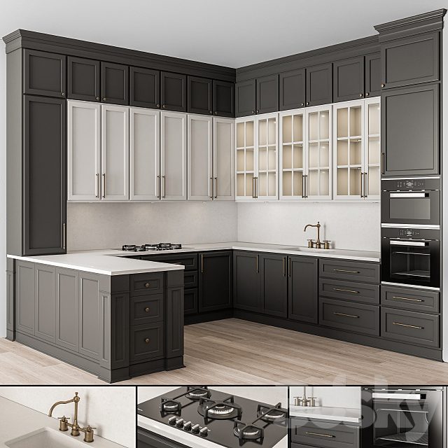 Kitchen Neo Classic Black and White - Set 48