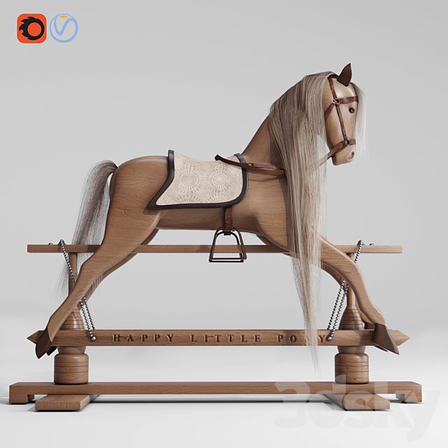 Rocking Horse Pony chair toy Rocker for Kids Children