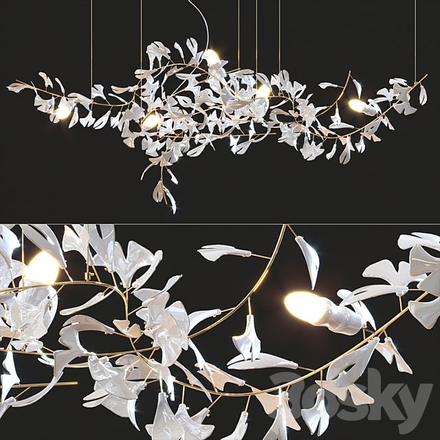 Andreea Braescu Ginkgo Chandelier