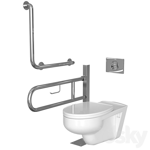 Toilet for people with disabilities